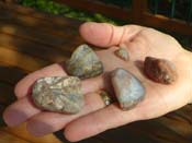 Lake Superior Agates found on the beach