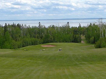 Scenic views of the lake at Lakeview National Golf Course - Two Harbors, Minnesota