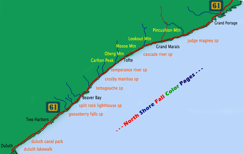 minnesota north shore circle tour road map