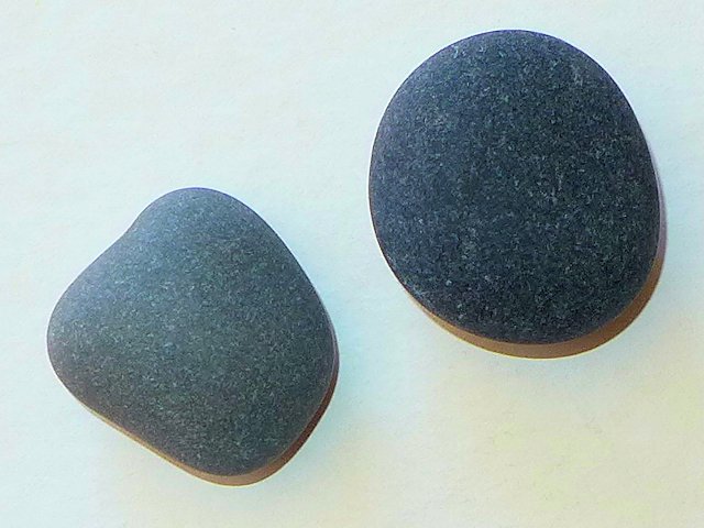 beach pebbles basalt stone earrings river rock earrings Lake Superior rock earrings Great Lakes jewelry black rocks with copper